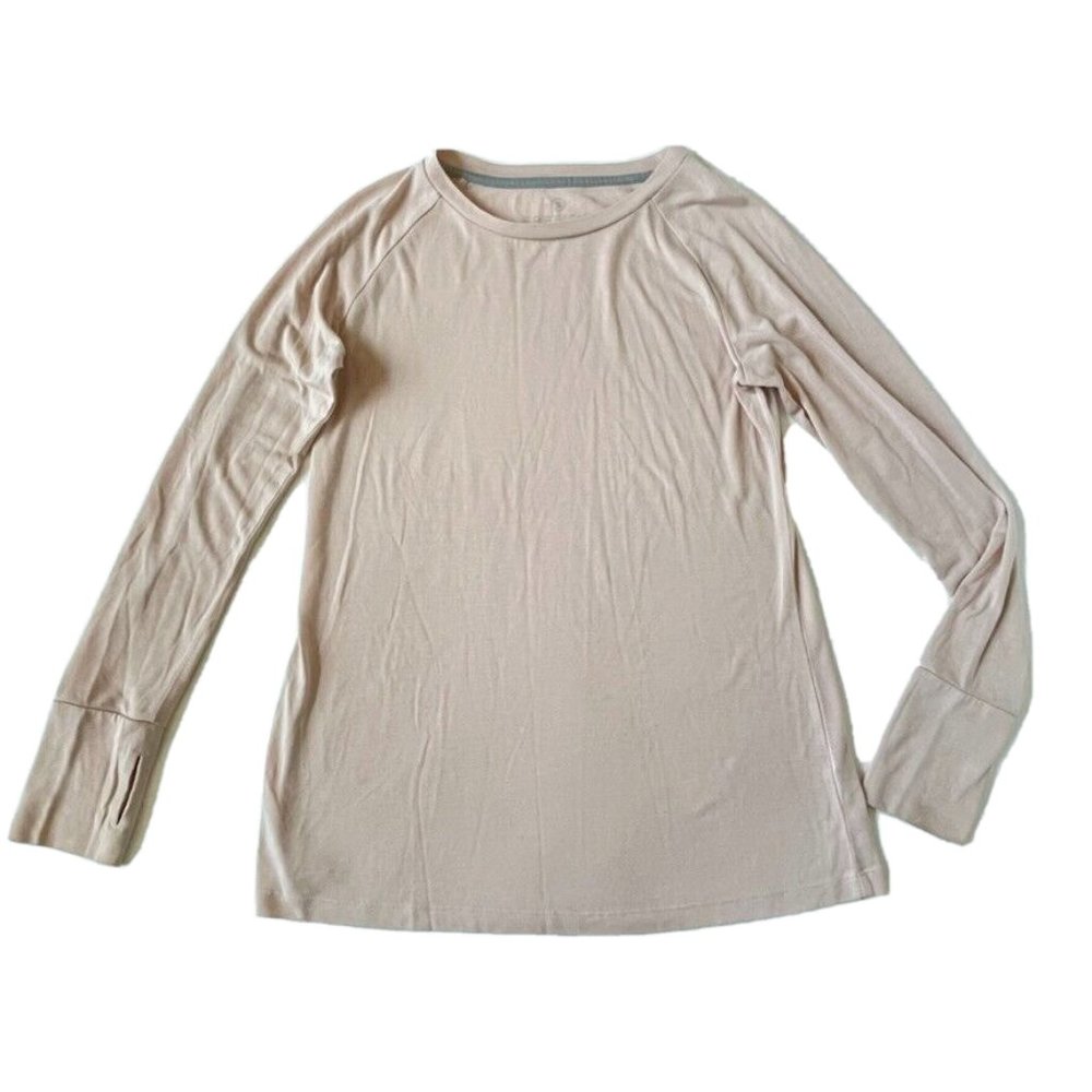 Free Fly Womens S Long Sleeve Lightweight Bamboo Tee Shirt Light pink